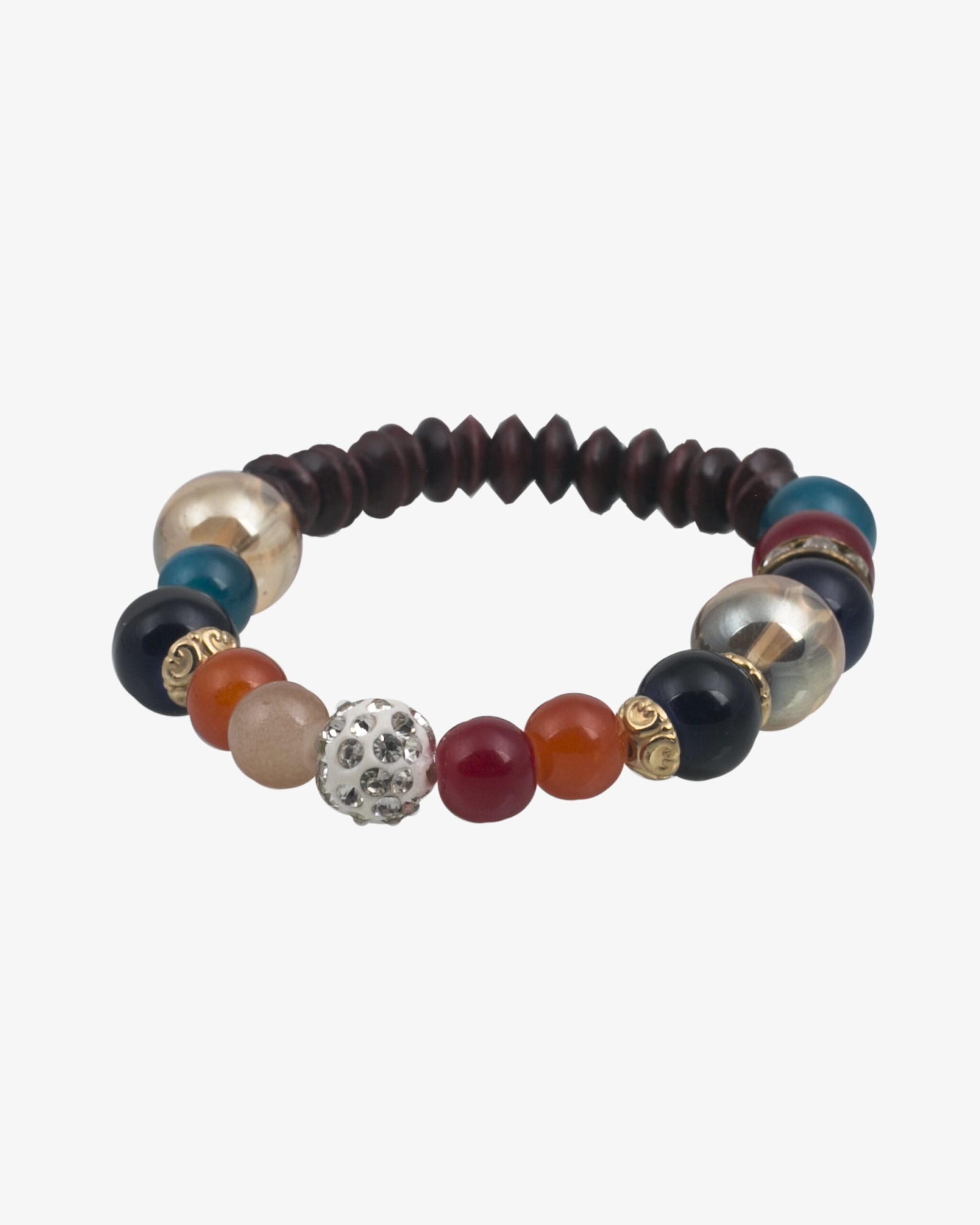 دستبند کشی مرواریدی نگین‌دار - مایل