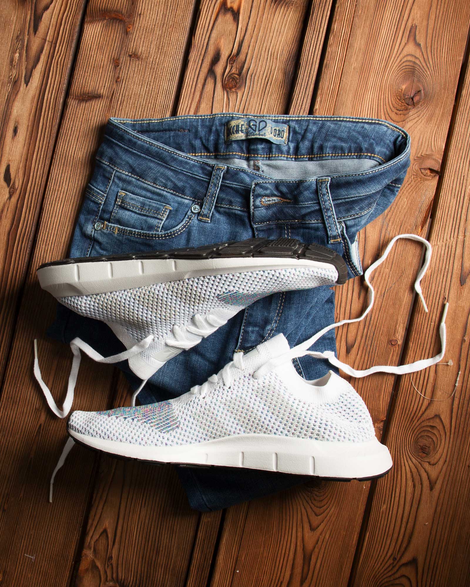 کتانی جورابی سفید مردانه - سفید - محیطی