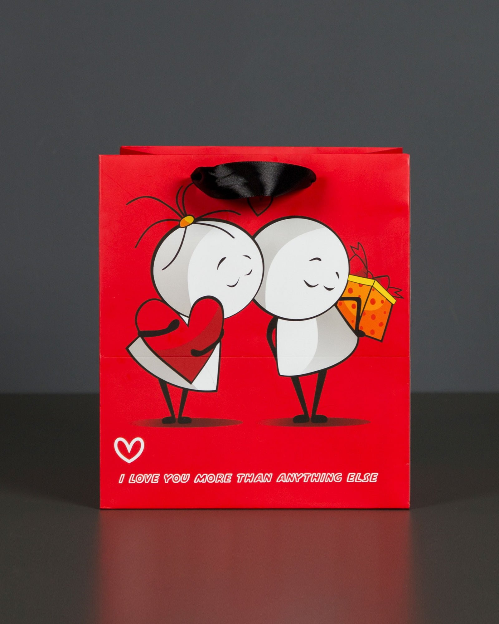 پاکت کادو ولنتاین - قرمز - رو به رو