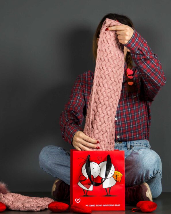 پاکت کادو ولنتاین - قرمز - محیطی