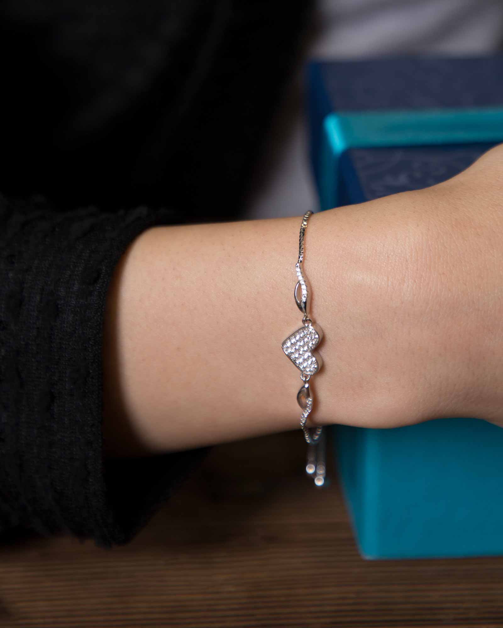 دستبند استیل طرح قلب