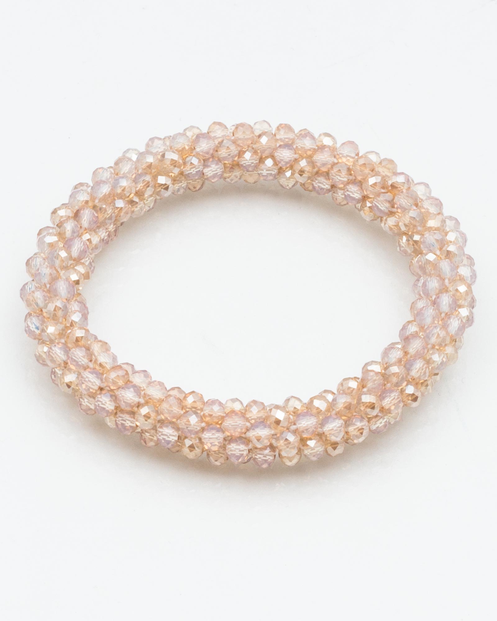 دستبند کریستالی دخترانه اسپرت - طلایی - دستبند زنانه