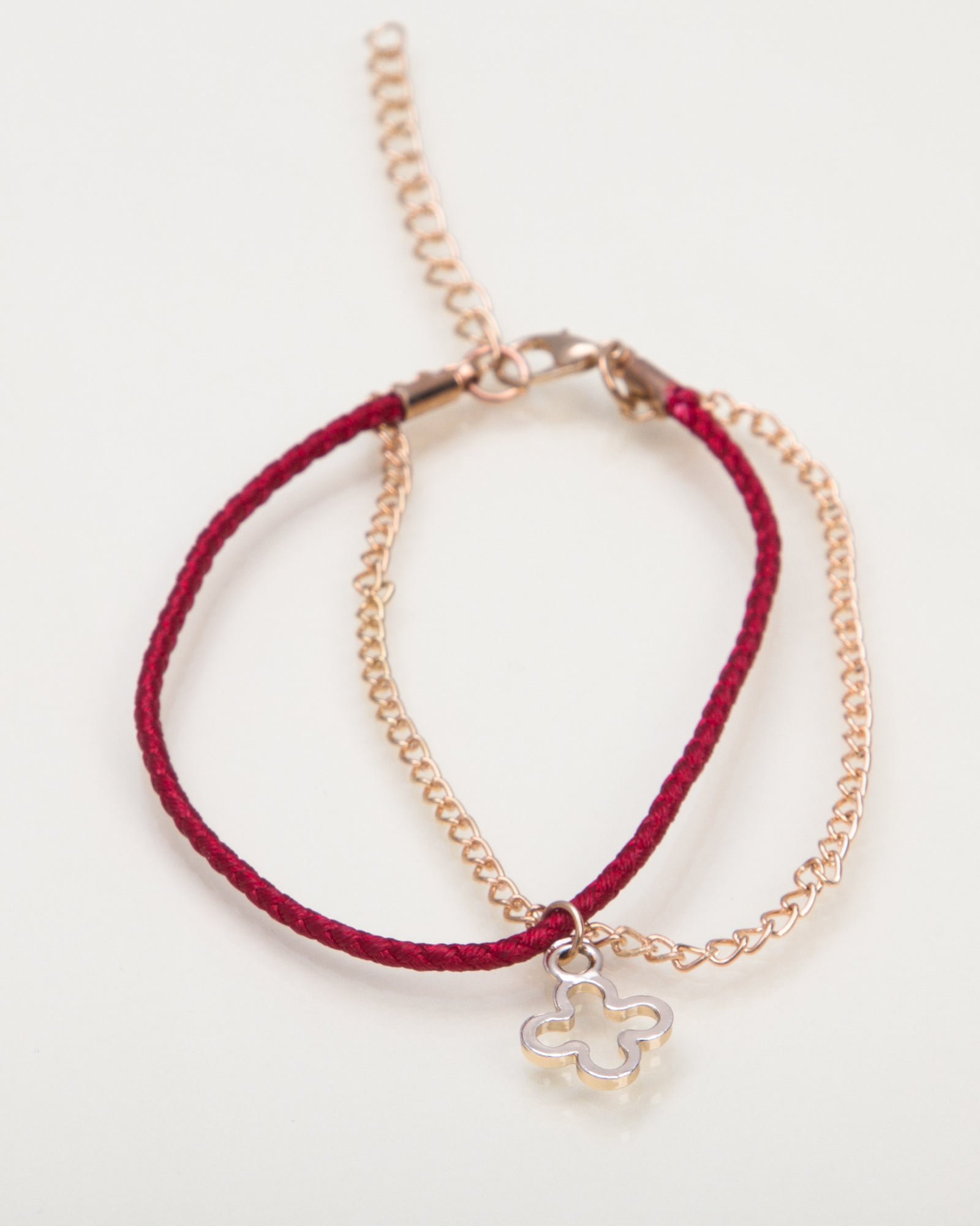 پابند دخترانه دو ردیفه - قرمز - پابند دو ردیفه