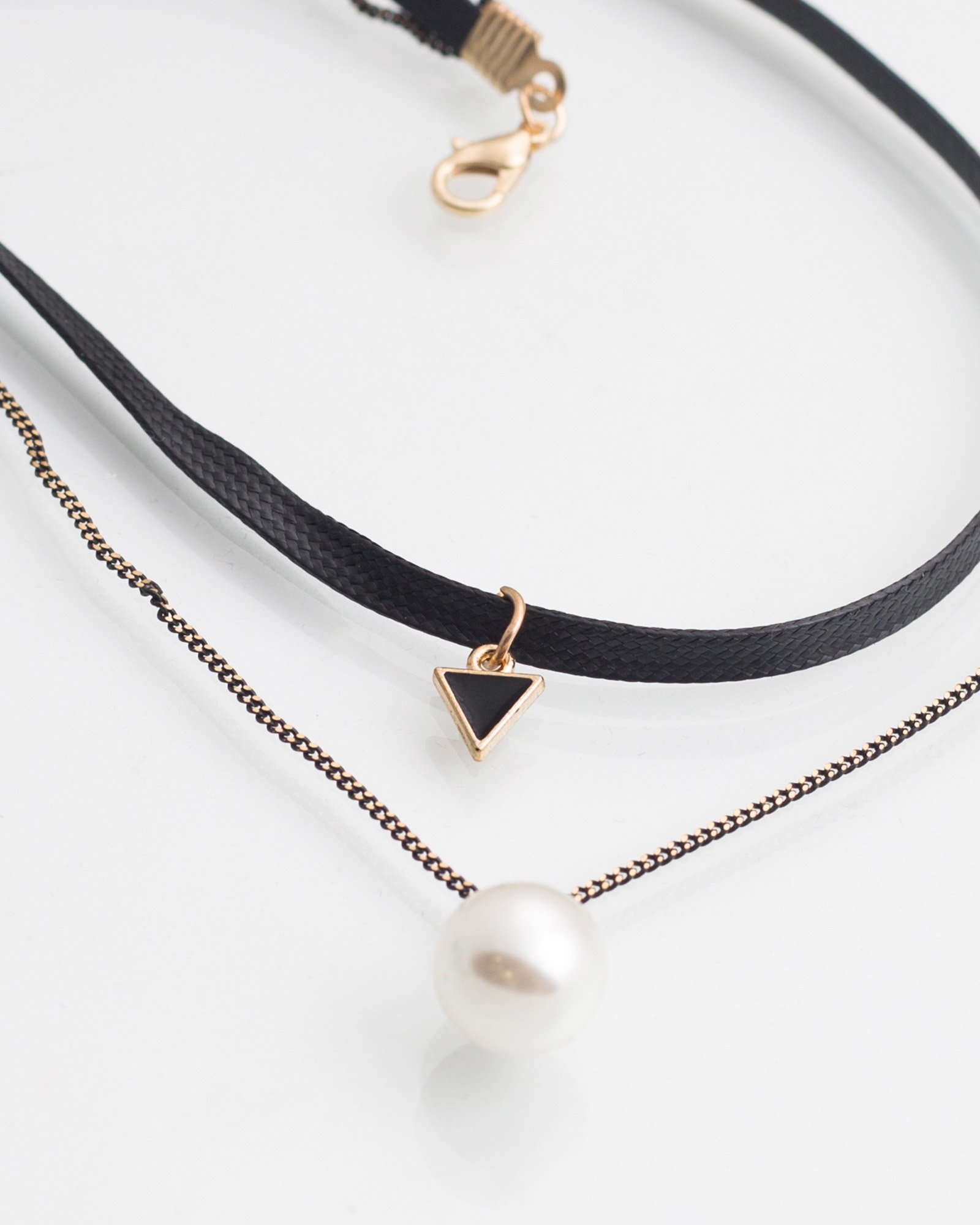 گردنبند چوکر آویز توپی - مشکی - گردنبند زنانه