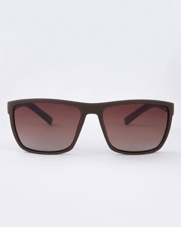 عینک آفتابی طبی مردانه - قهوه ای - رو به رو