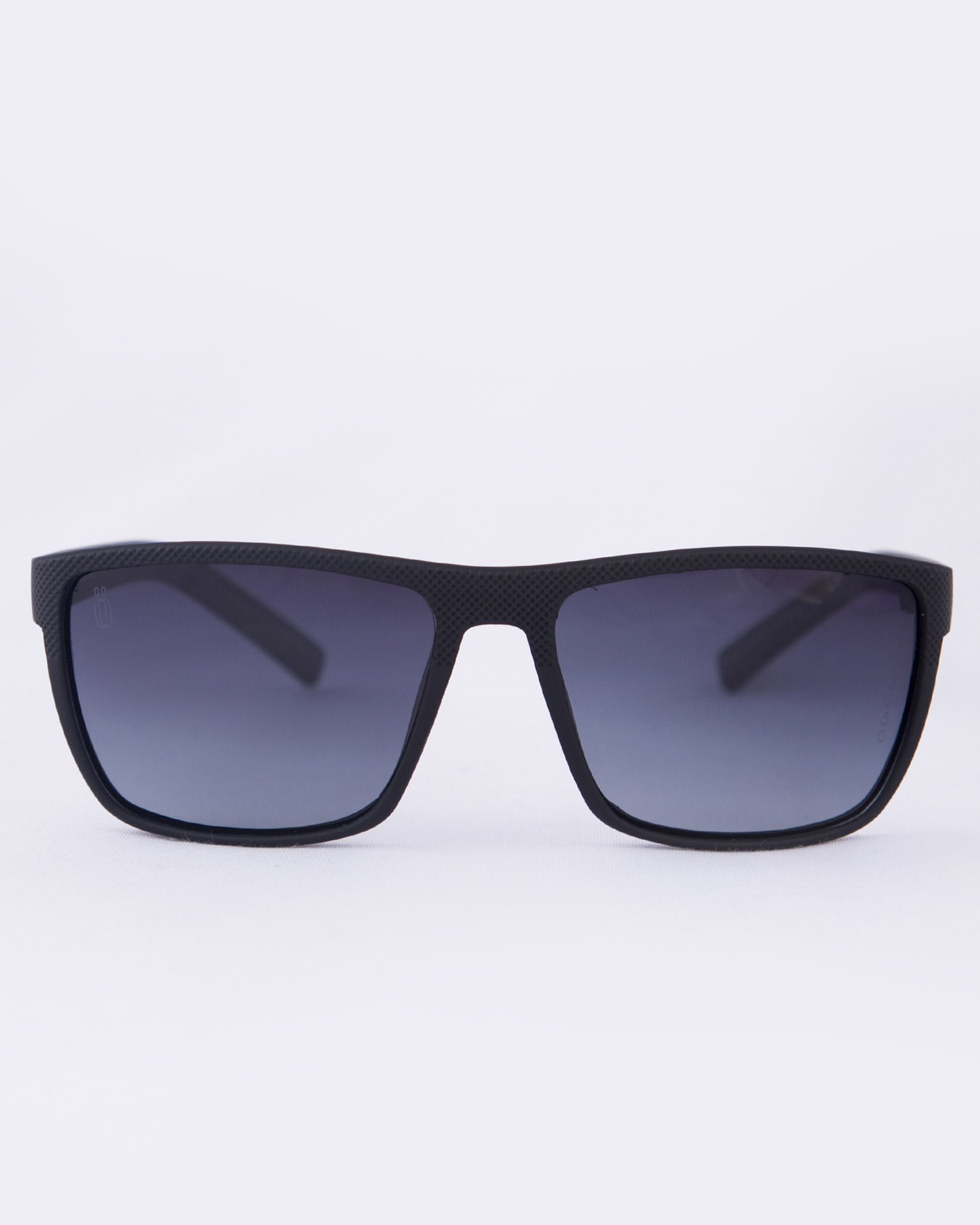 عینک آفتابی طبی مردانه مشکی - طوسی - رو به رو