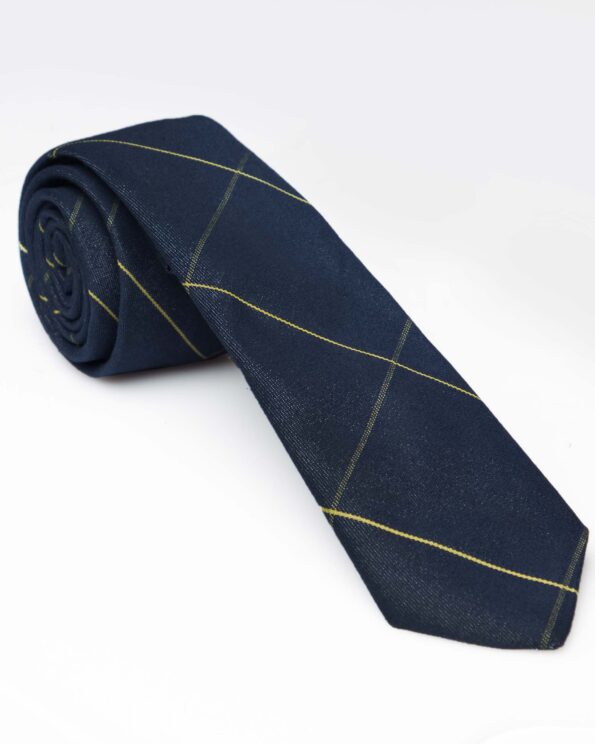 کراوات طرح دار - سرمه ای تیره