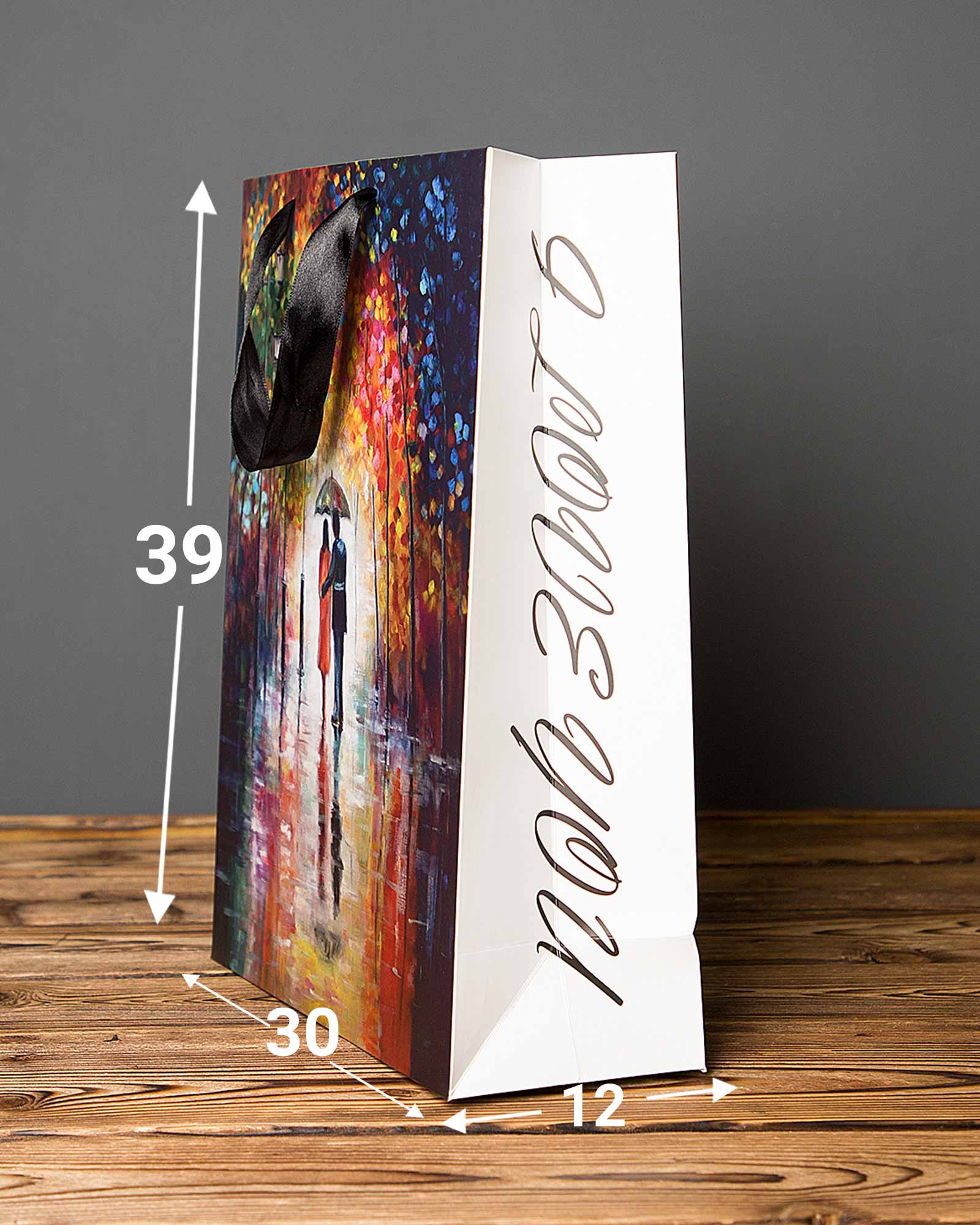 پاکت کادویی نقاشی رنگ روغن - چند رنگ - ابعاد