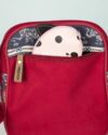کیف دوشی طرحدار قرمز-قرمز-جلو