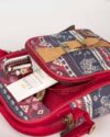 کیف دوشی طرحدار قرمز-قرمز-جیب دوم
