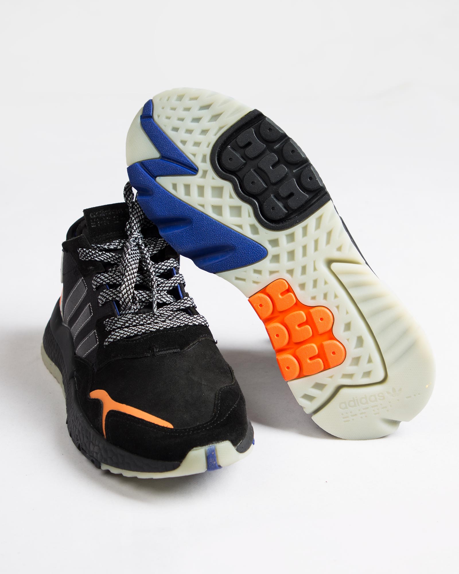 کفش اسپرت مردانه طرح آدیدادس-مشکی-زیر و روبه رو