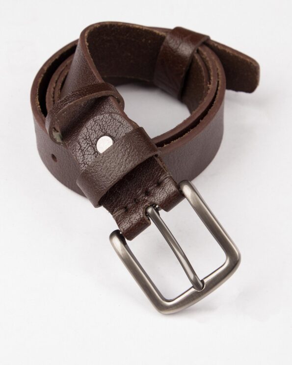 کمربند ساده وادین کوک قهوه‌ای تیره-قهوه ای تیره-رو به رو