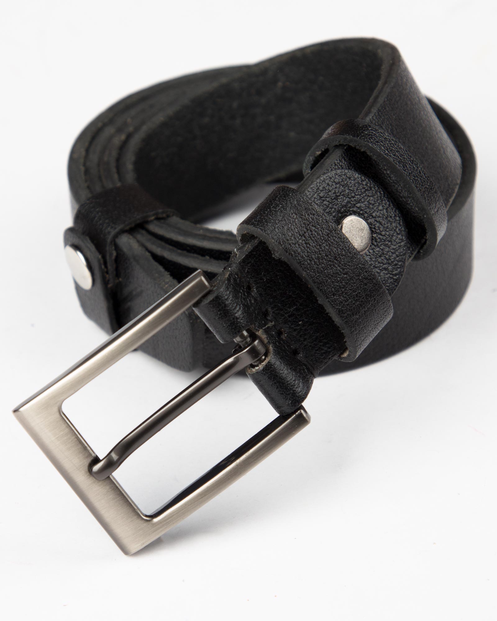 کمربند ساده وادین کوک مشکی-مشکی-رو به رو