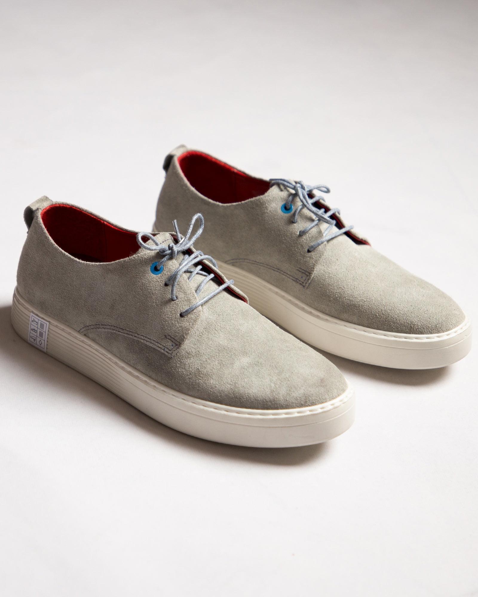 کفش نوبوک مردانه طوسی کمرنگ-جفت