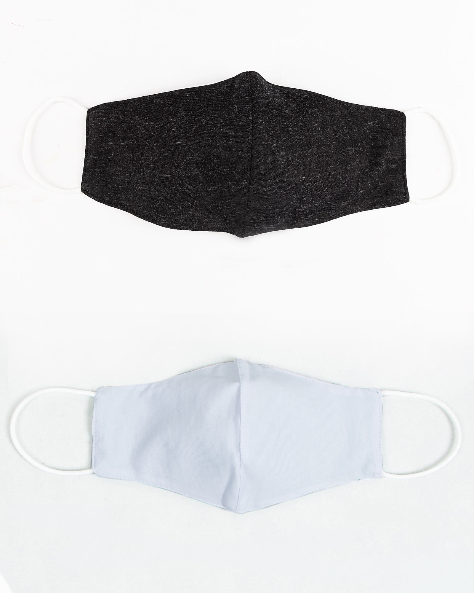 ماسک تنفسی پارچه ای-مشکی ملانژ-بیرون و آستر ماسک