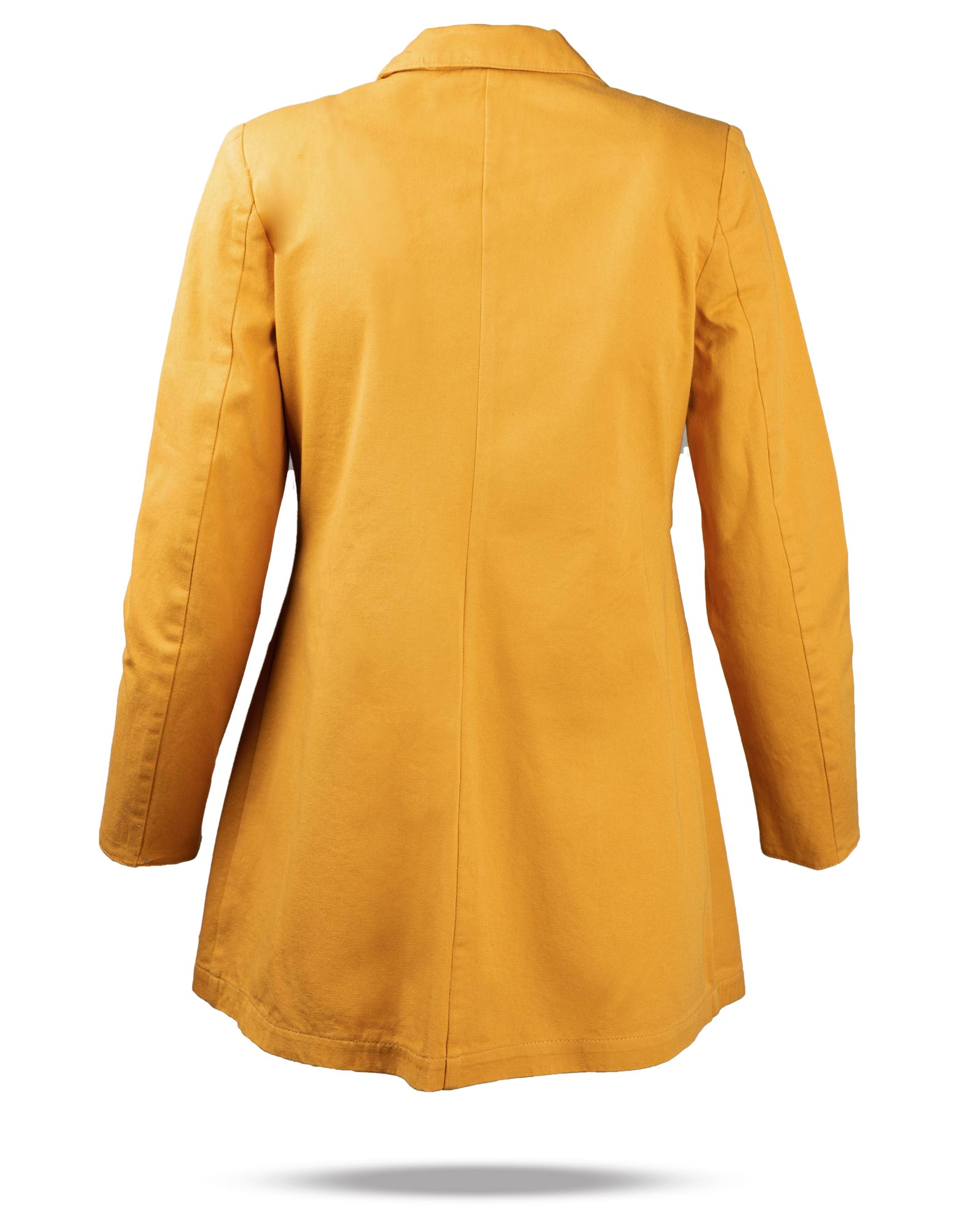 مانتو زنانه کتان 75301- خردلی (9)