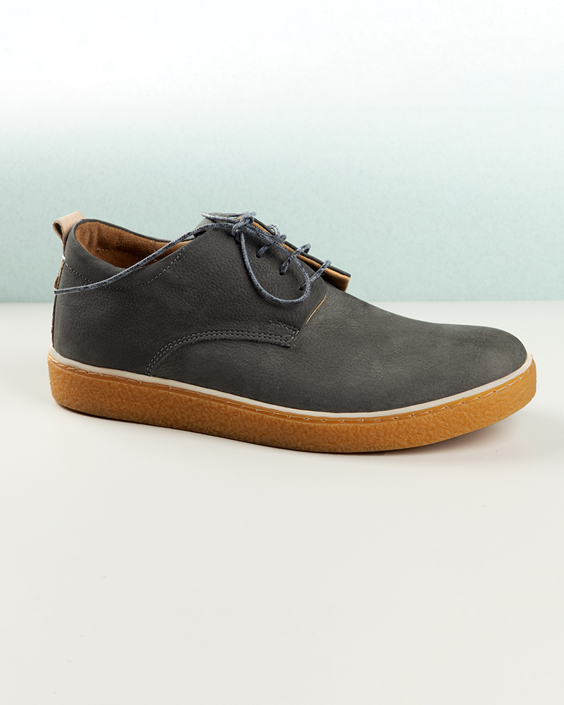 کفش چرم مردانه VK204-- خاکستری تیره (11)