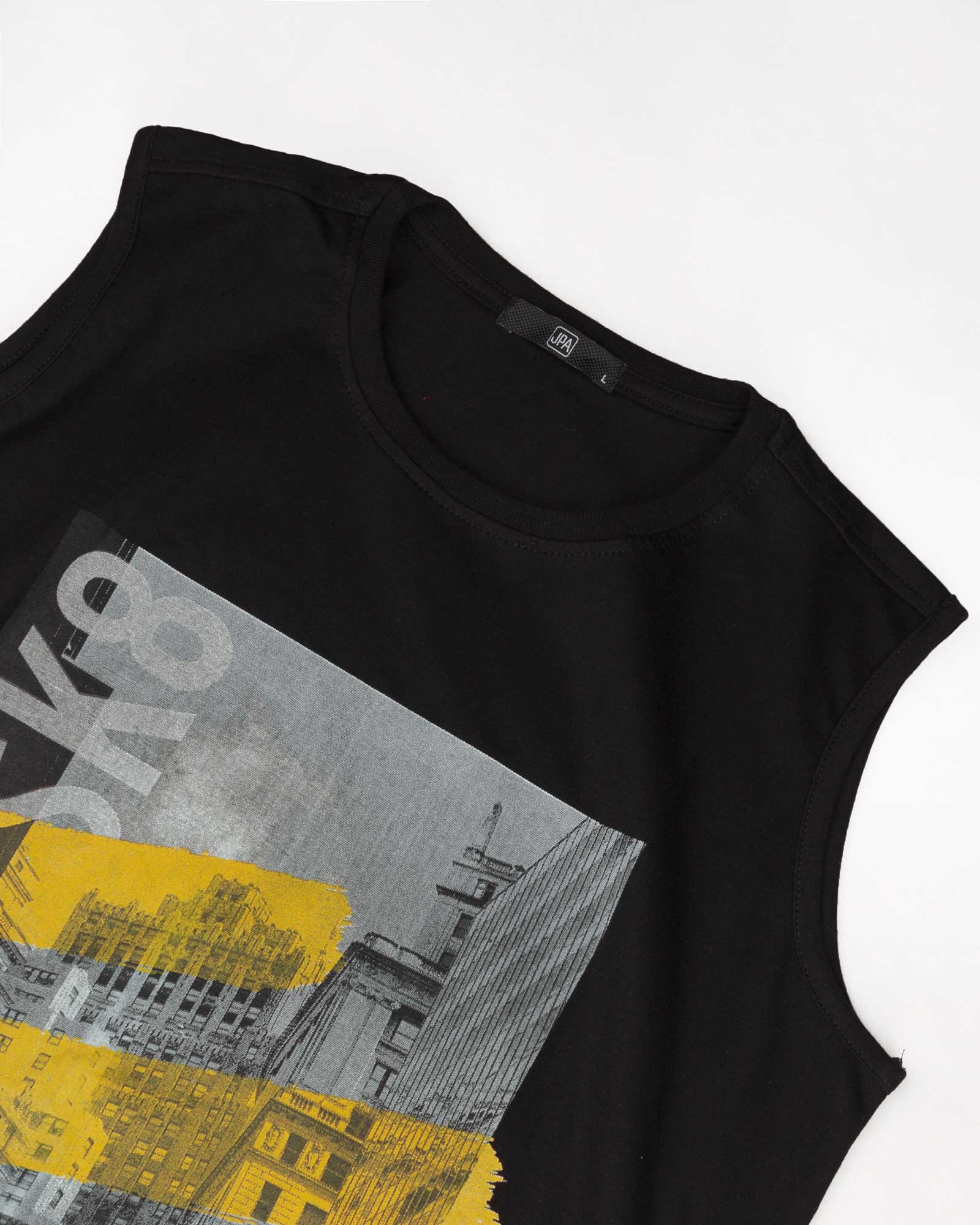 ست تاپ شلوارک مردانه 93208- مشکی (1)