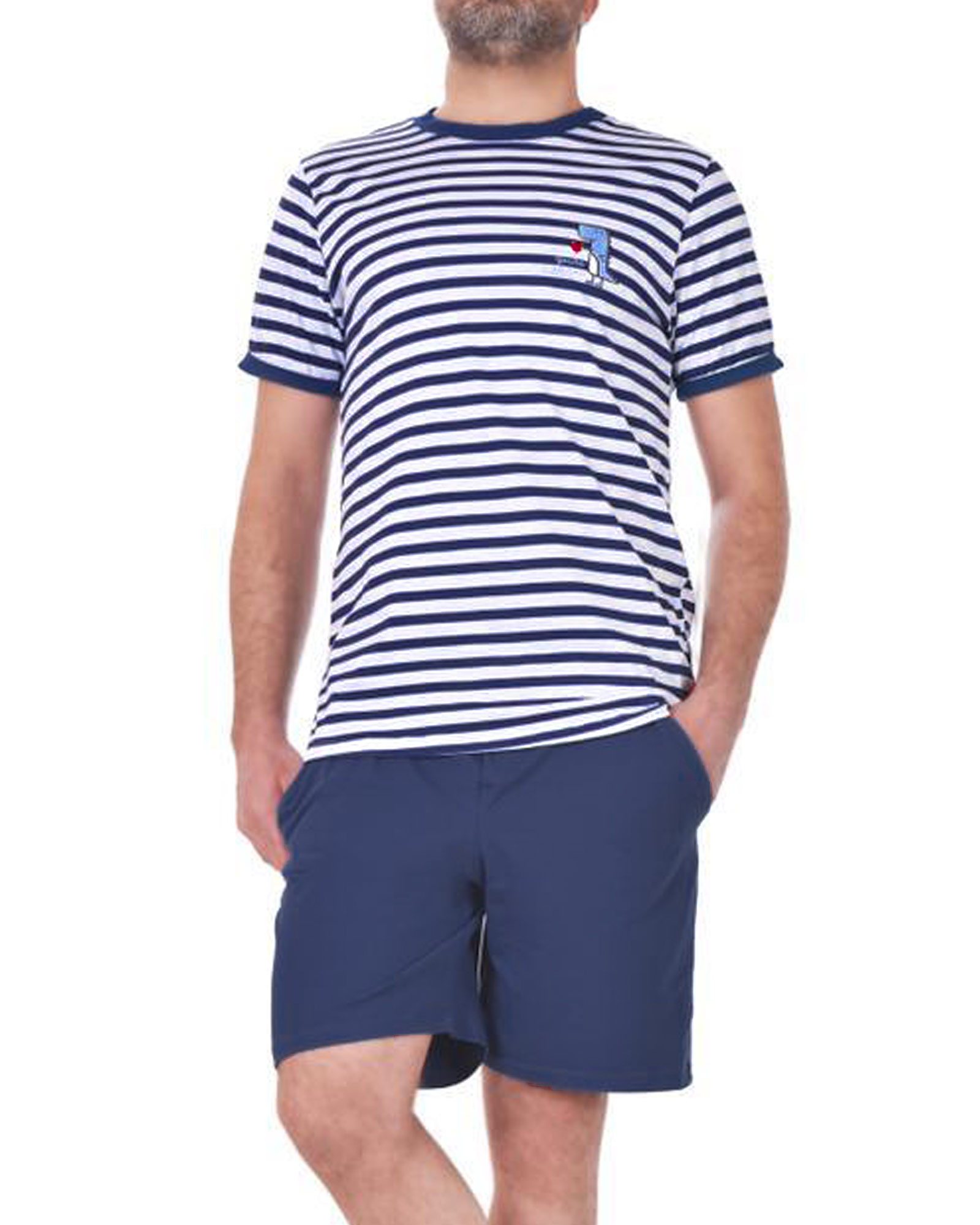 ست تیشرت و شلوارک مردانه 7036 (2)