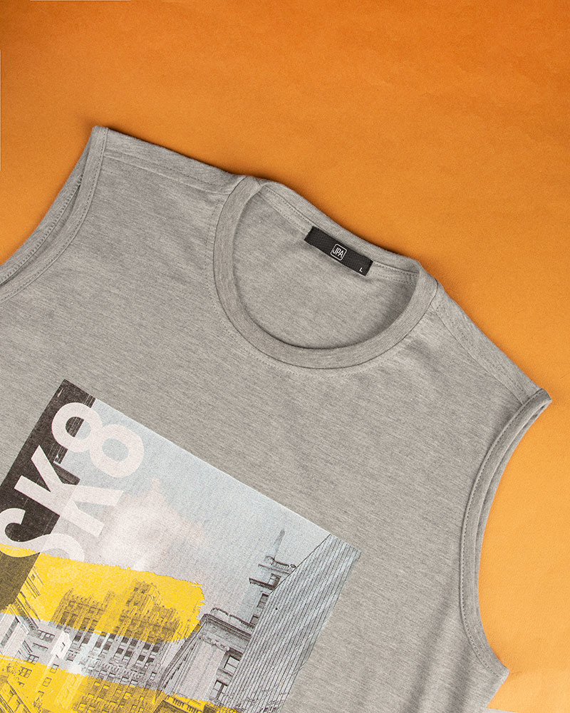 ست تاپ شلوارک مردانه 93208- ملانژ (7)