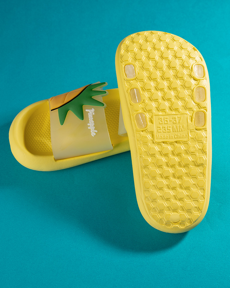 دمپایی زنانه S179- لیمویی (2)