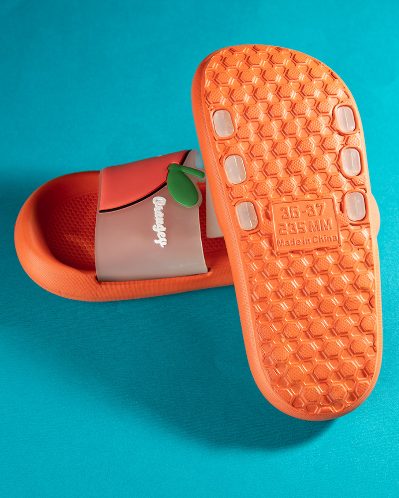 دمپایی زنانه S179- نارنجی (2)