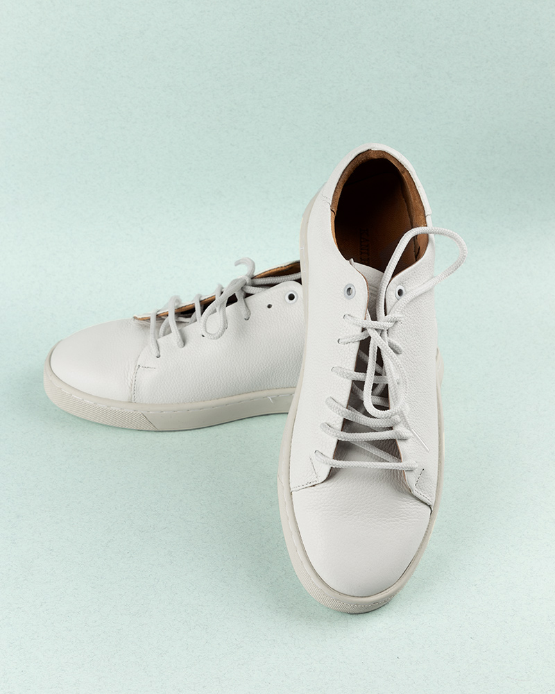 کفش چرمی مردانه 7502- سفید (2)