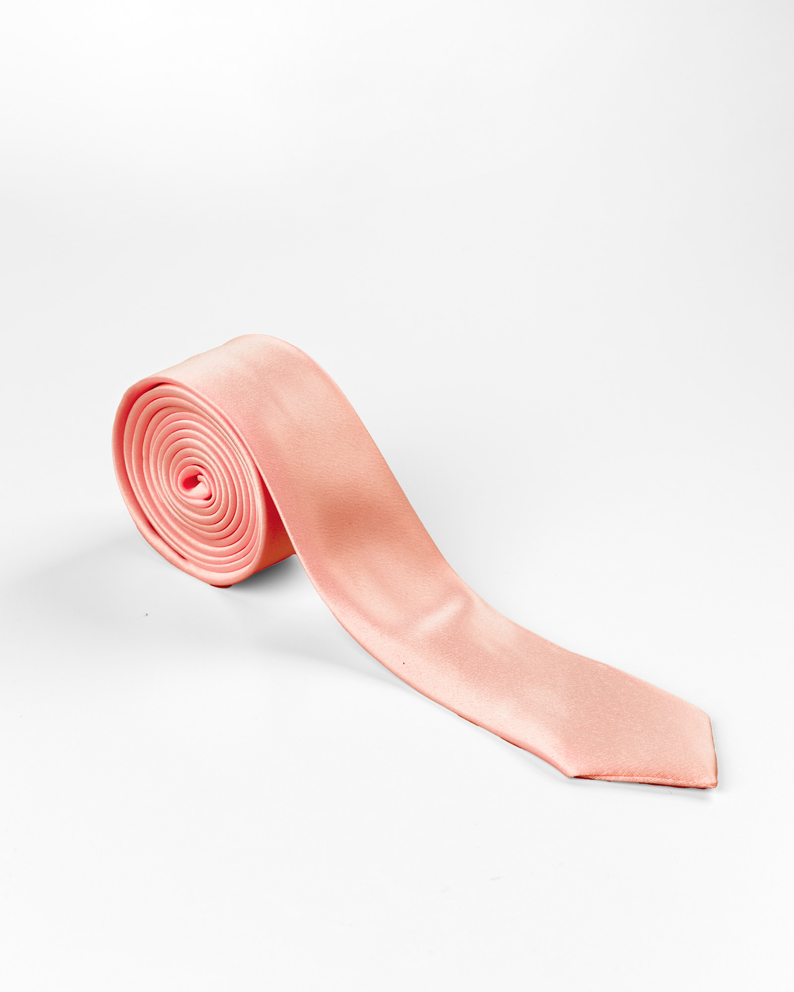 کراوات ساتن مردانه قرمز - گلبهی پاستیلی