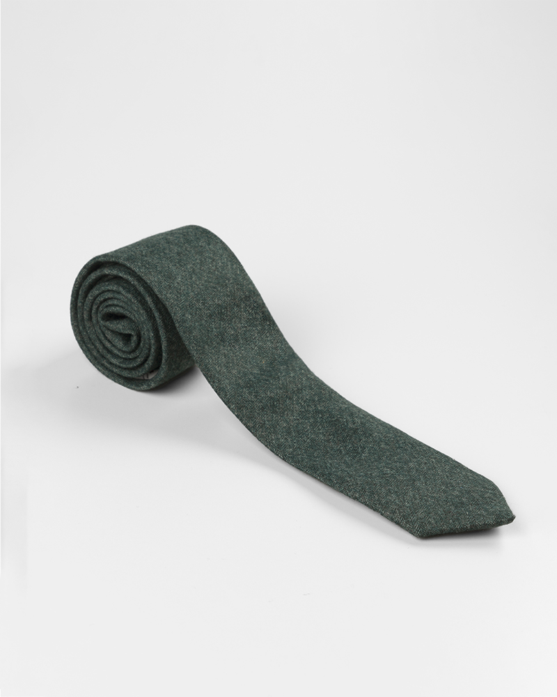 کراوات مردانه دودی - یشمی