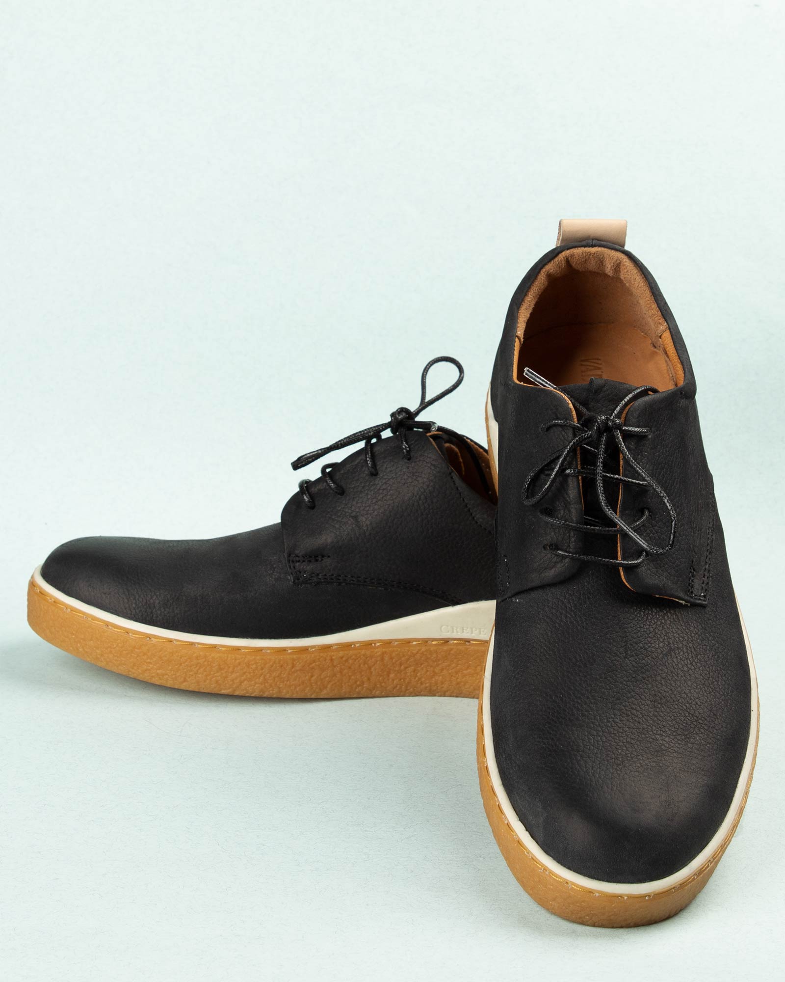 کفش چرم مردانه VK204- دودی تیره (2)