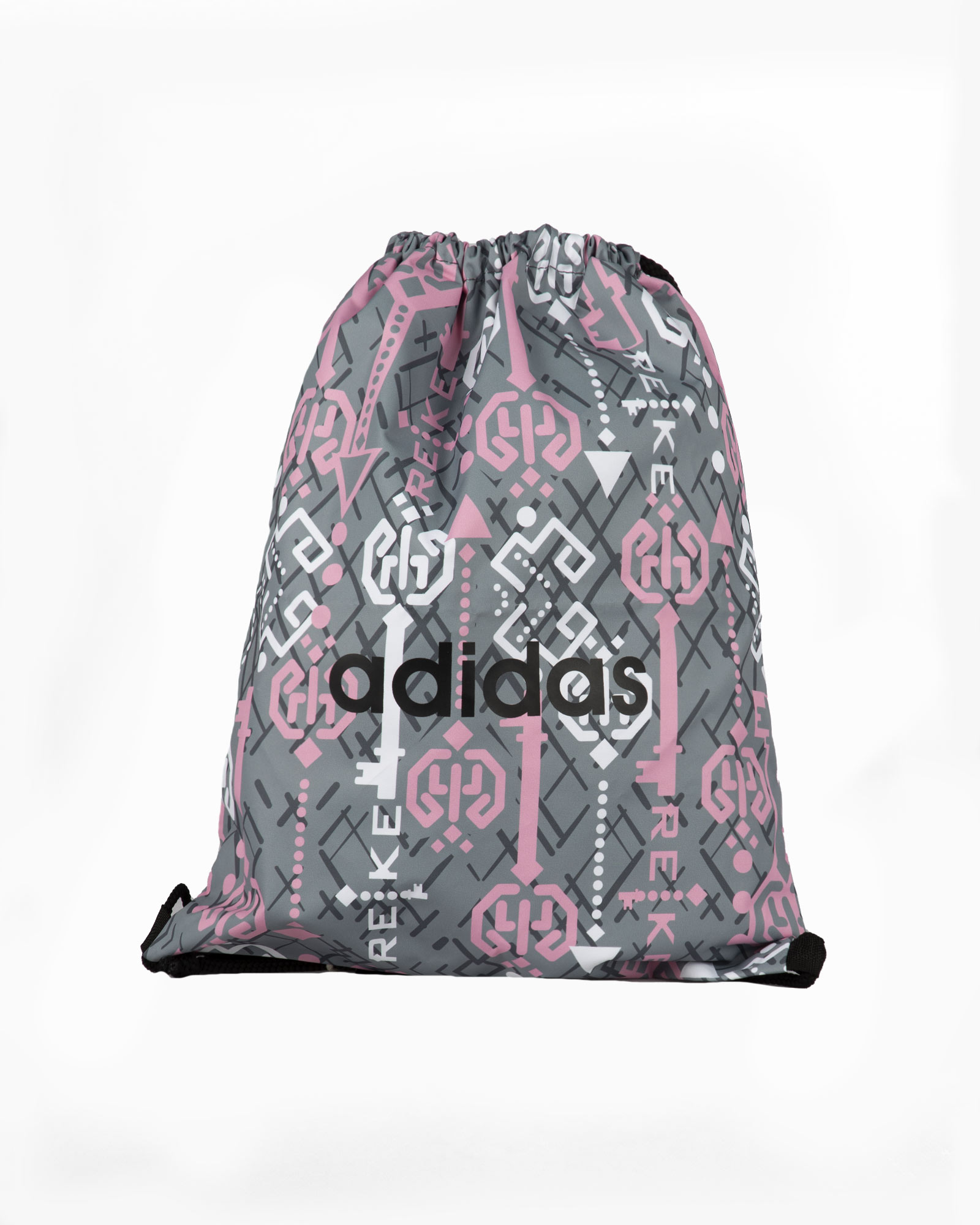 کوله ورزشی گلدار مدل آدیداس - طوسی کمرنگ