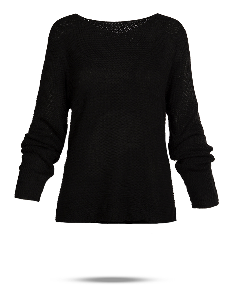 بلوز بافتنی زنانه 9000127 - مشکی