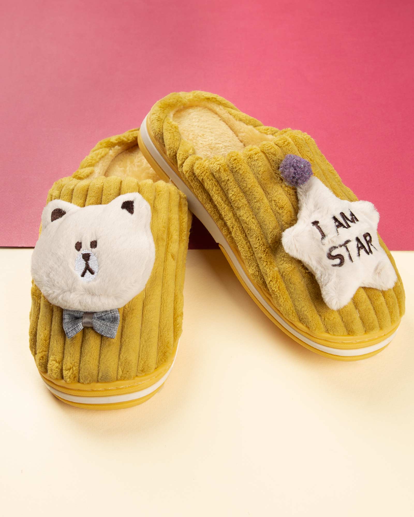 دمپایی روفرشی زنانه S177-T3 - خردلی