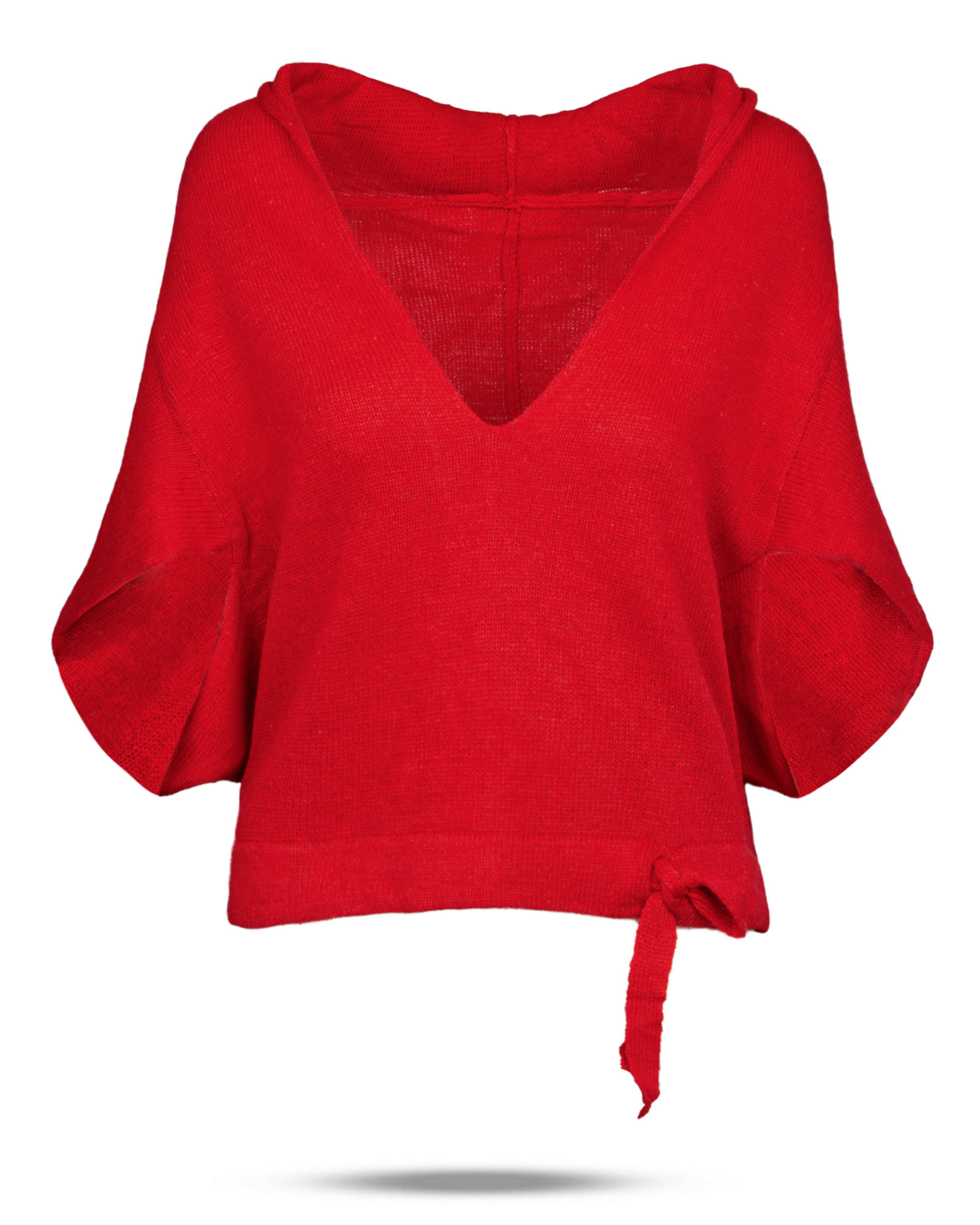 بلوز بافتنی زنانه 00103 - قرمز