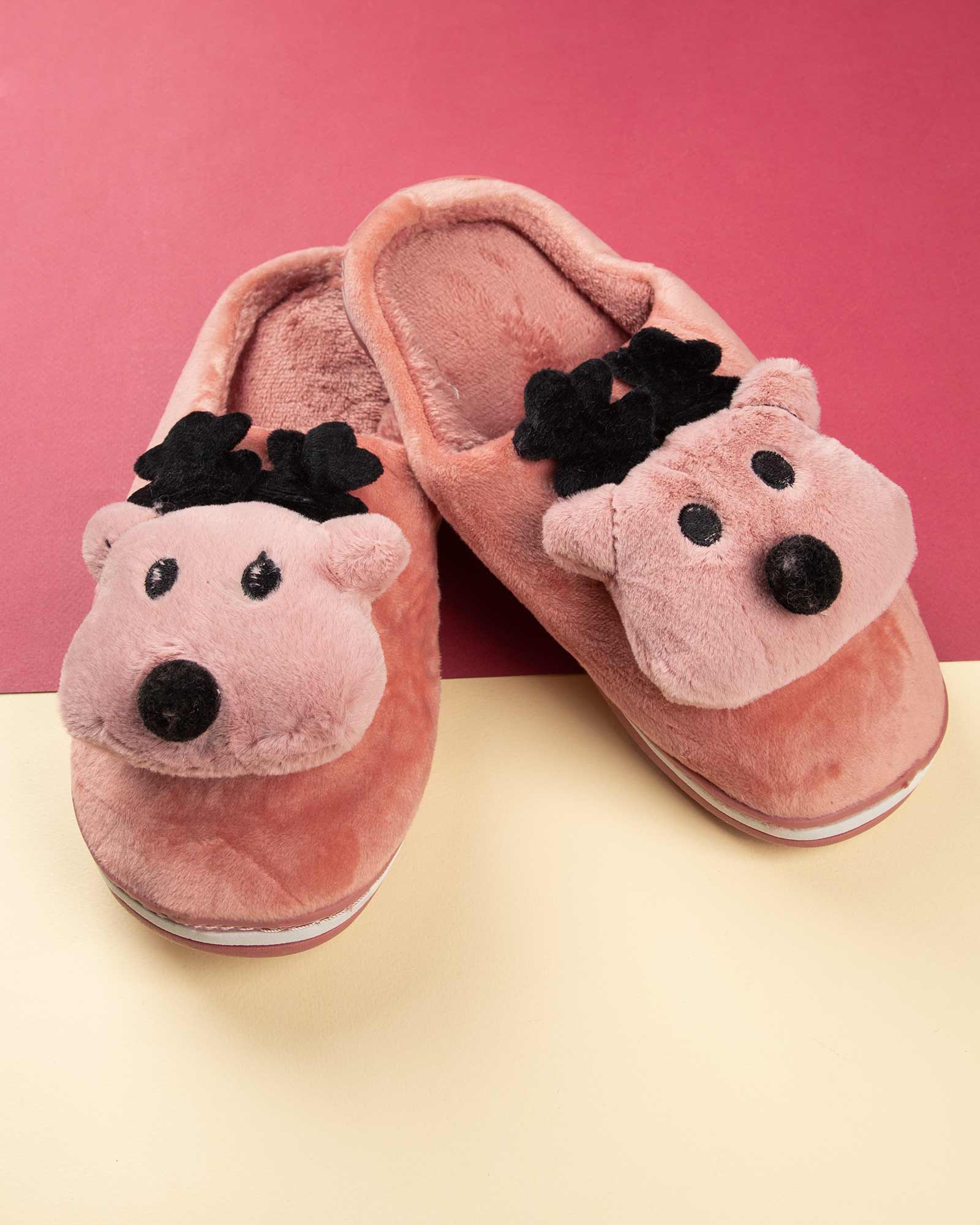 دمپایی روفرشی زنانه S177-T6 - صورتی تیره