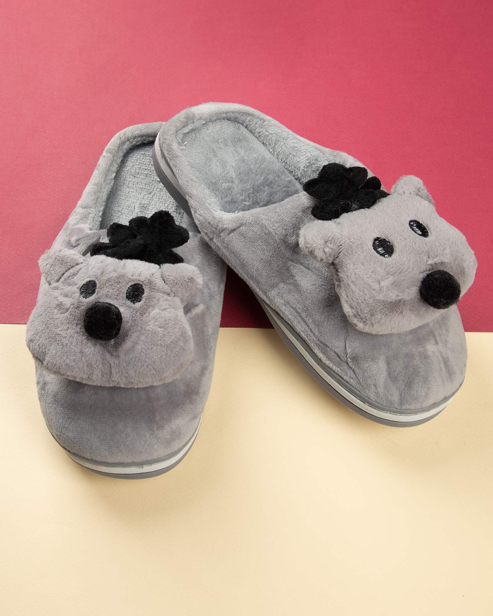 دمپایی روفرشی زنانه S177-T6 - طوسی کمرنگ