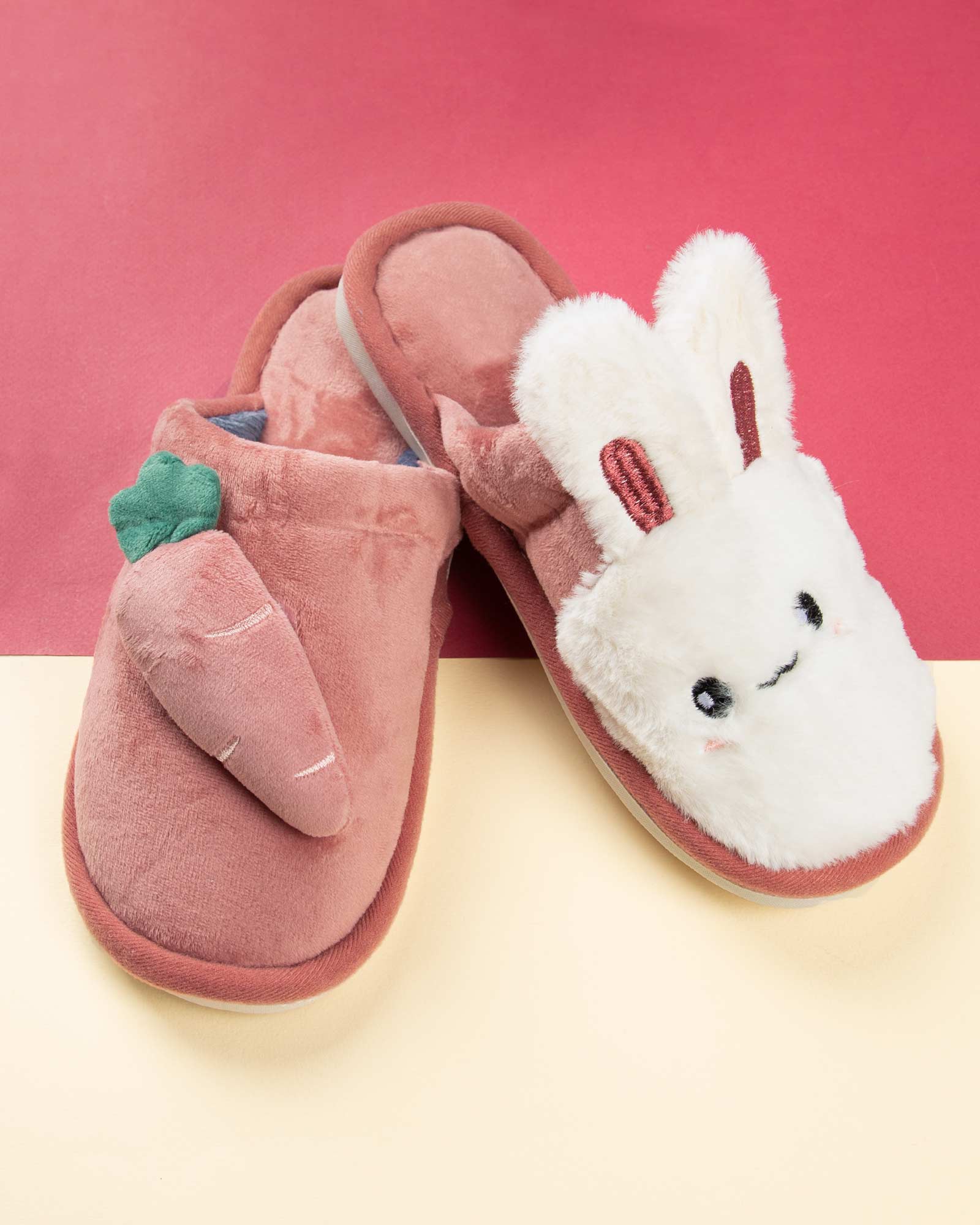 دمپایی روفرشی زنانه S177-T8 - صورتی تیره