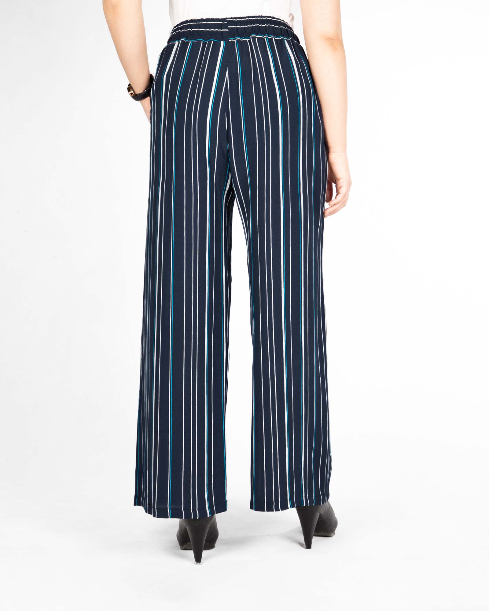 شلوار راه راه کرپ زنانه 308147