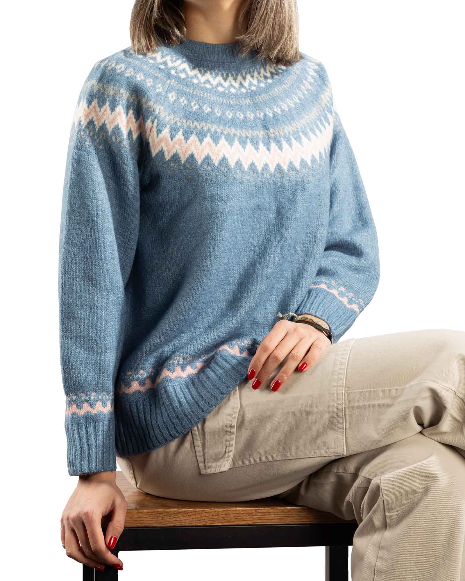 بافت زنانه طرح دار baft1 - نیلی