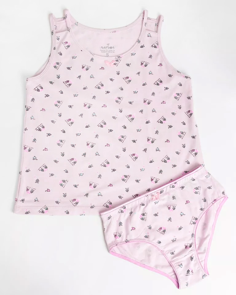 ست تاپ و شورت زنانه 9012 - صورتی