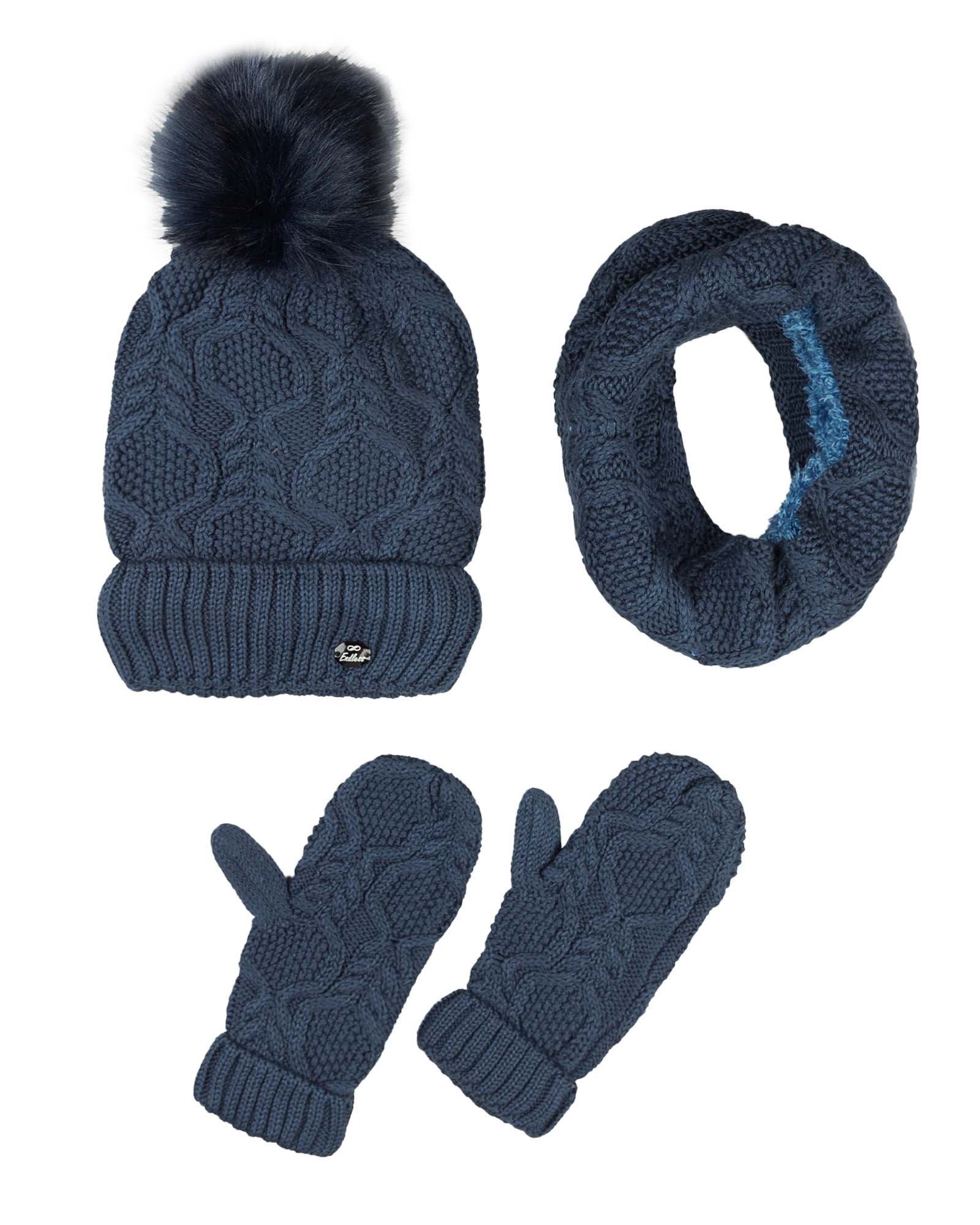 ست شال و کلاه و دستکش بچگانه 65033 - کله غازى