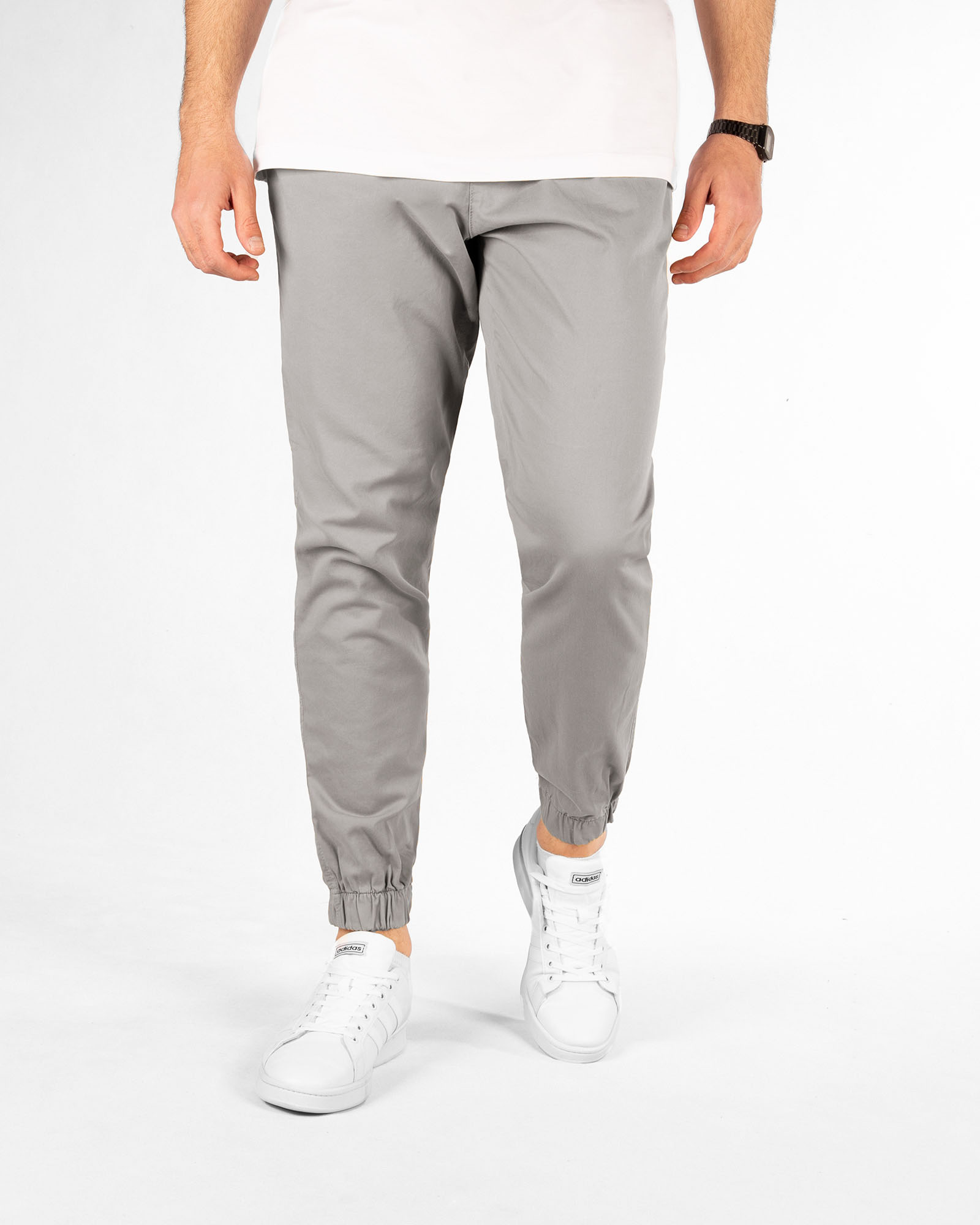 شلوار اسلش کتان مردانه vk0023 - طوسی