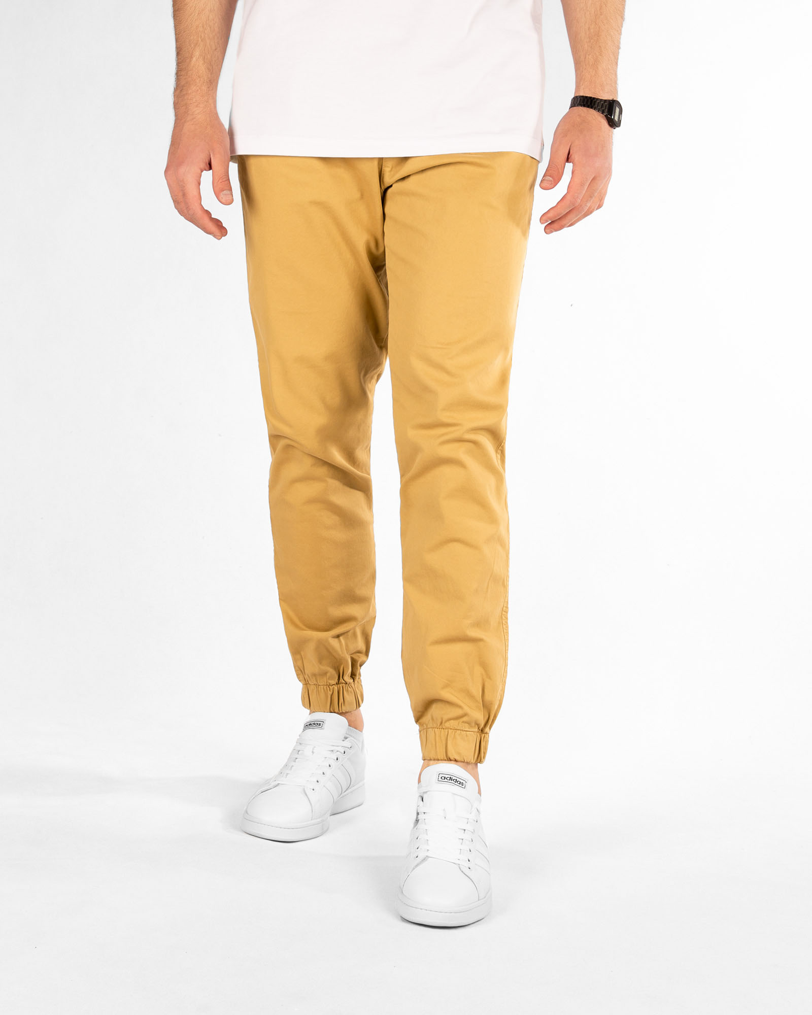 شلوار اسلش کتان مردانه vk0023 - عسلی