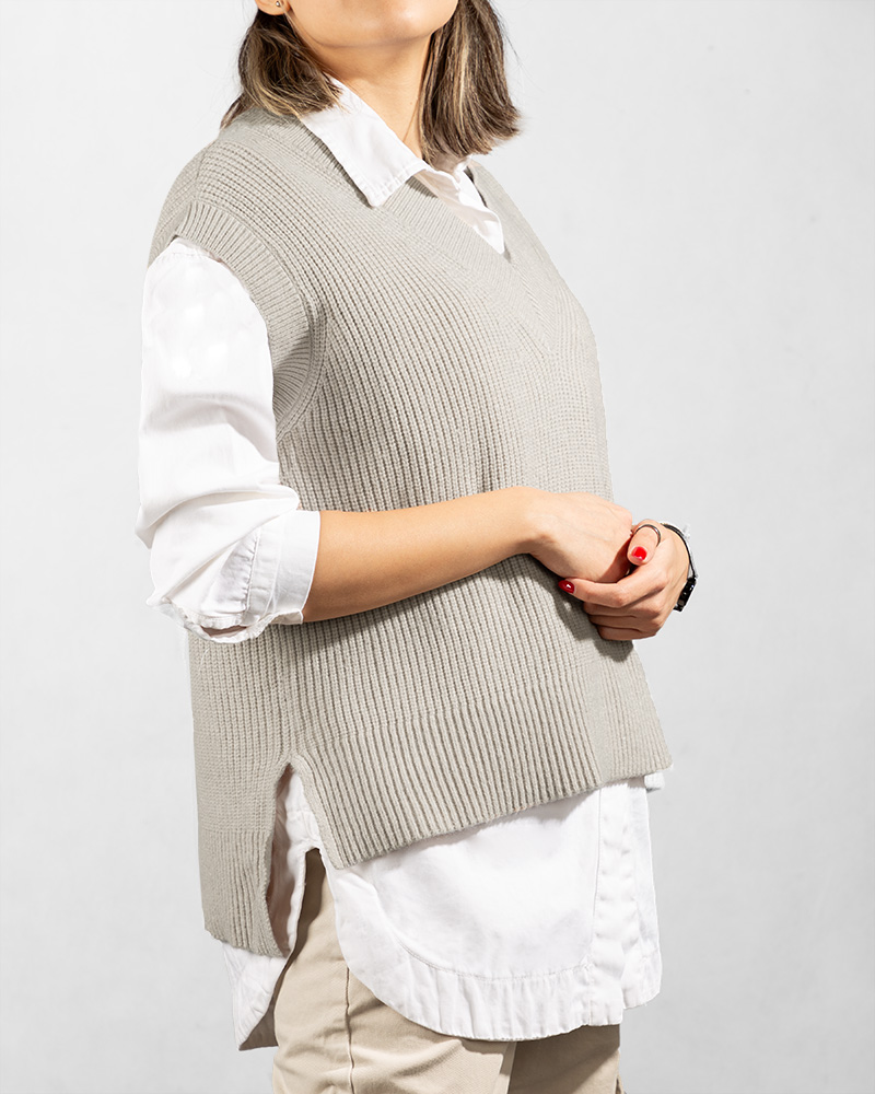 وست بافت زنانه baft26 - کرمى