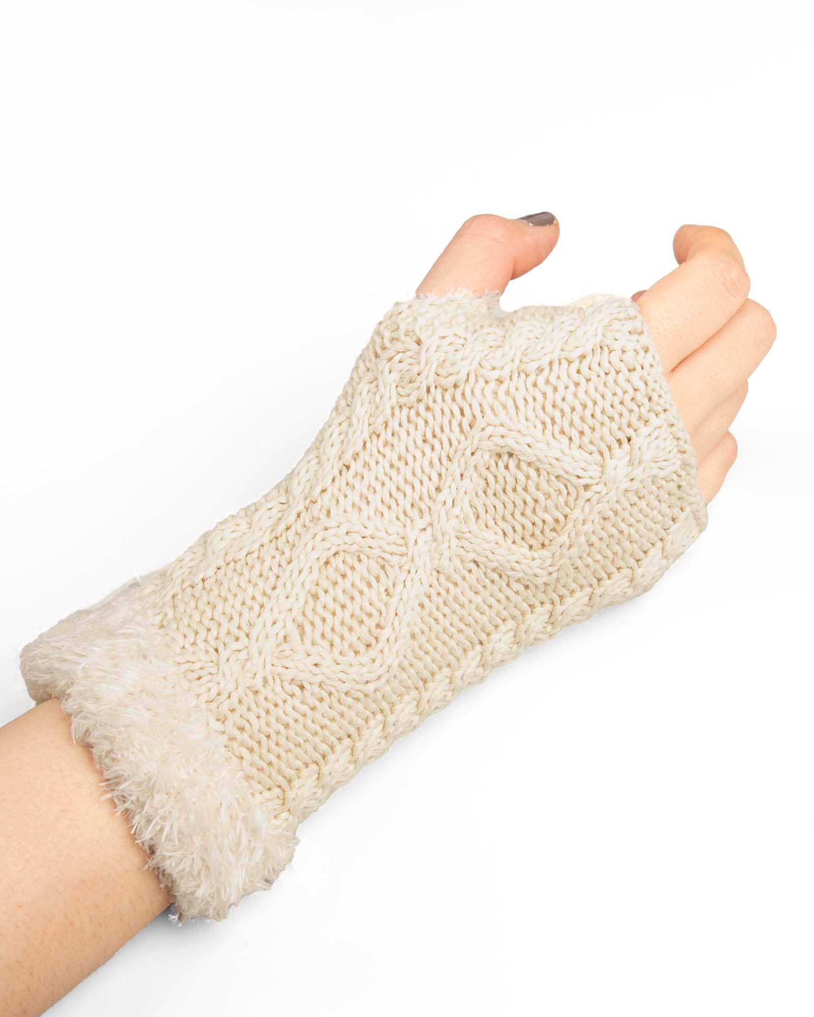 دستکش بافتنی 36019 - شیرى