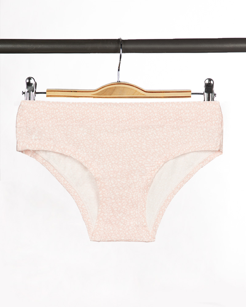 شورت ترک طرح دار زنانه 38750 - گلبهی پاستیلی