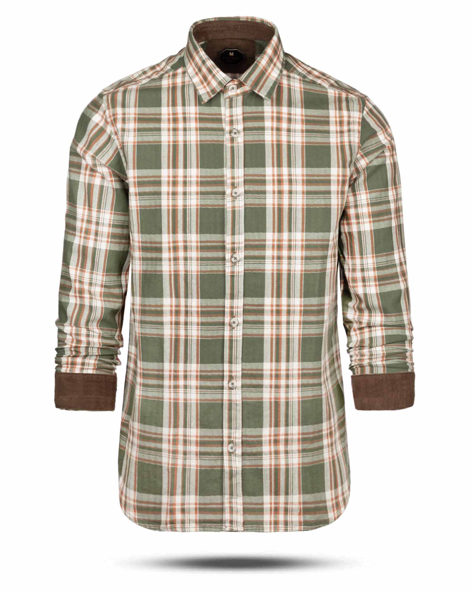 پیراهن مردانه آستین بلند چهارخانه