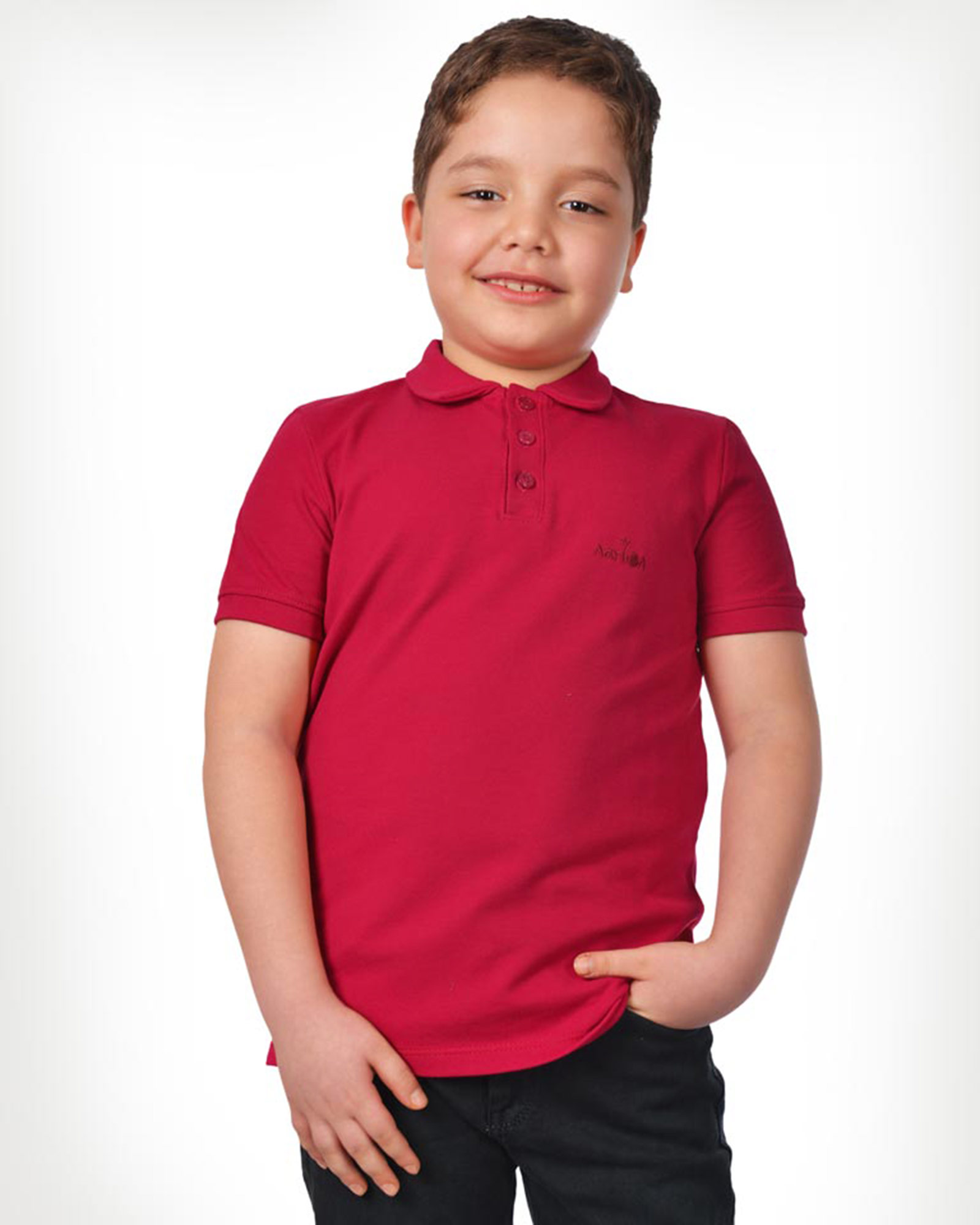 تیشرت جودون بچه گانه 1519 - سرخابى