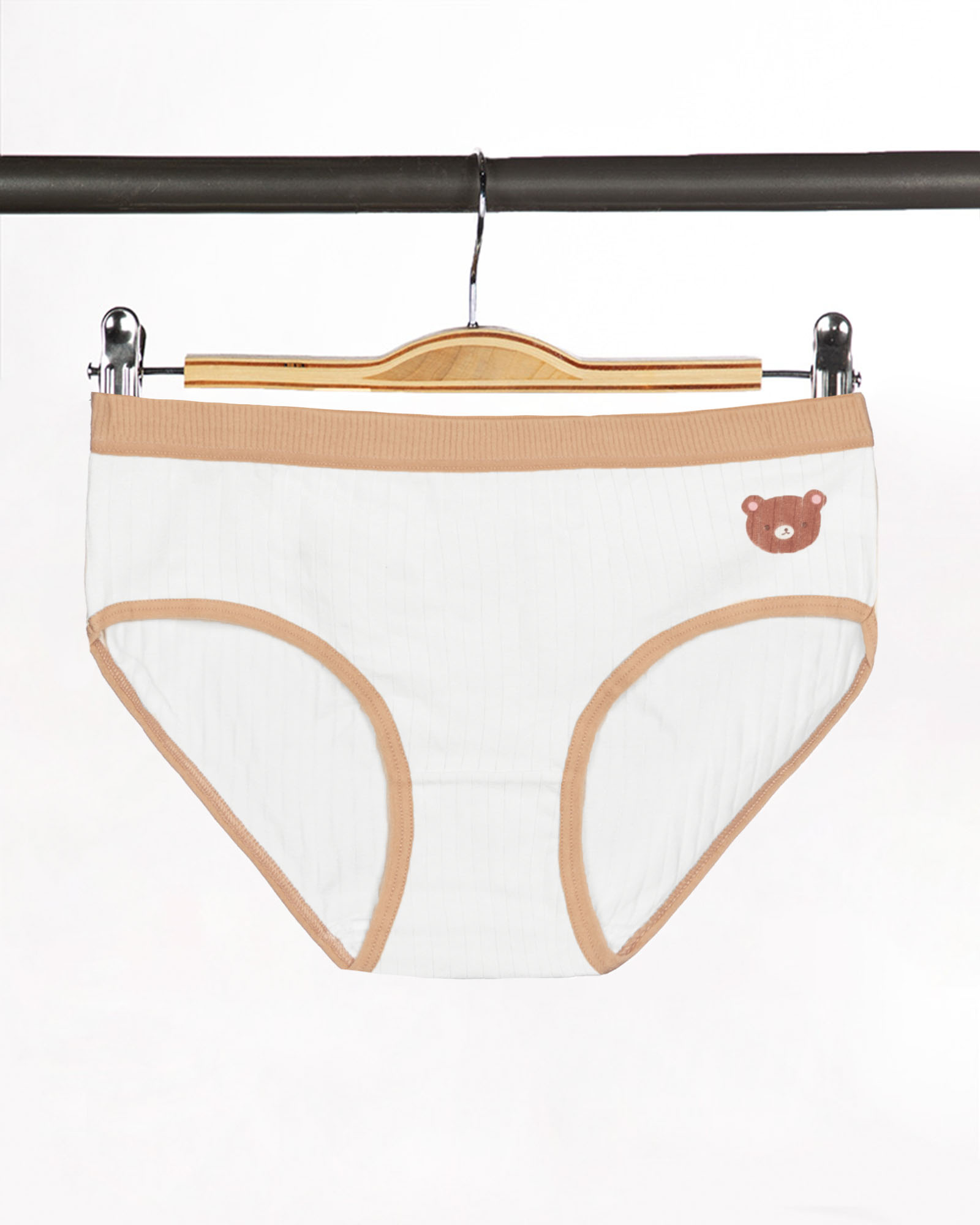 شورت نخی زنانه w41-t5 - خاکی