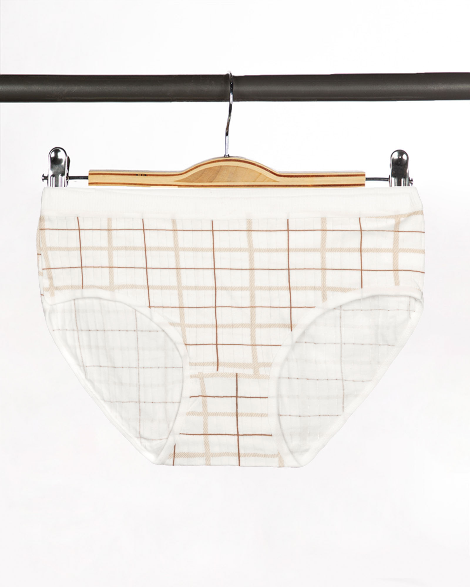 شورت نخی زنانه w41-t5 - چهارخونه